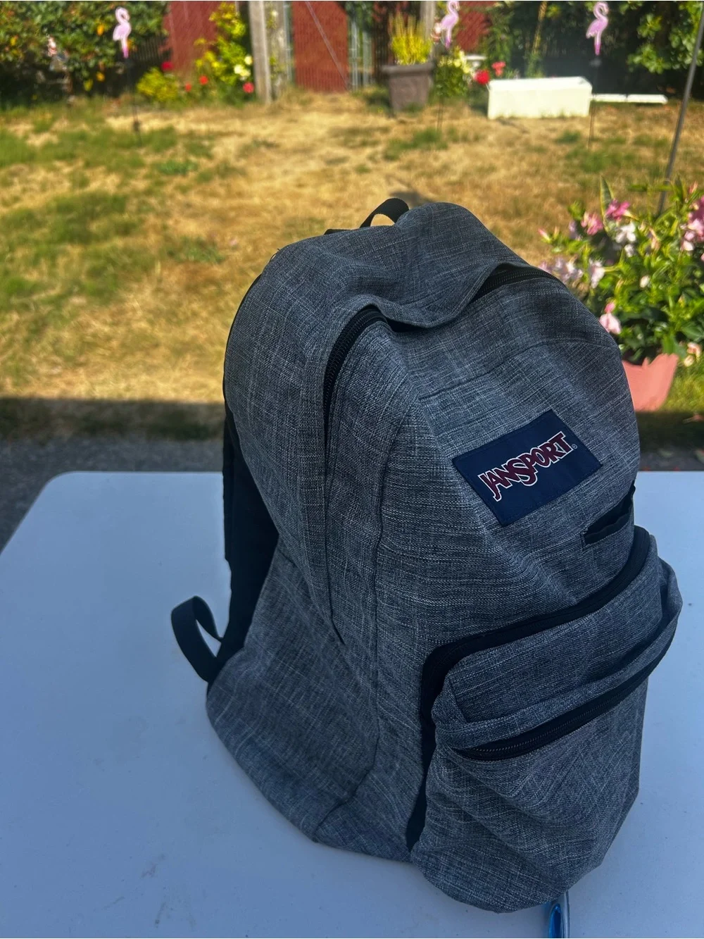 Jansport Digital Carry Digibreak men’s Gray Textured Backpack